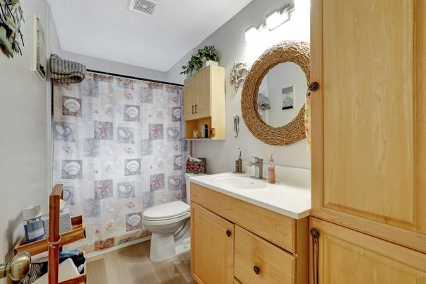 Bathroom, Interior, Wood Texture Flooring