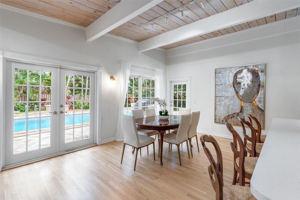 Dining room, Interior, Wooden Beams, Wooden Ceilings, Wood Texture Flooring