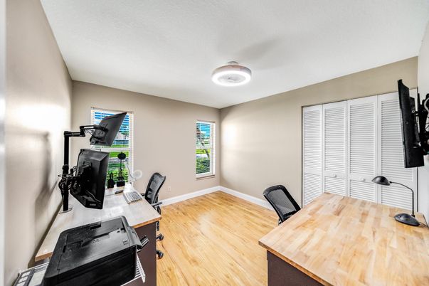 Home Office, Interior, Wood Texture Flooring