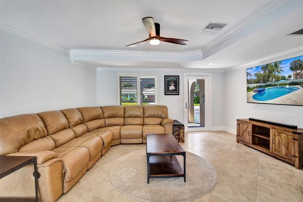 Interior, Living room, Recessed Lighting