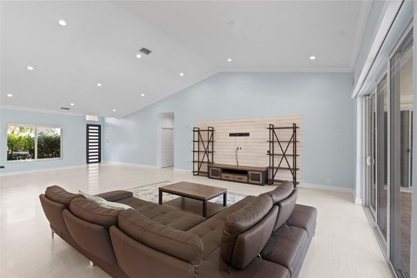Interior, Living room, Recessed Lighting