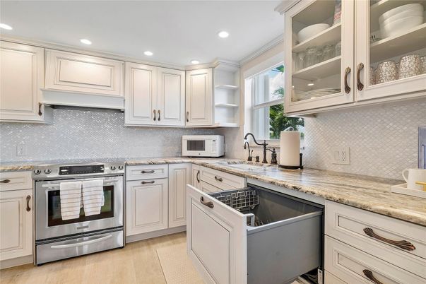 Interior, Kitchen, Recessed Lighting, Stainless Steel Appliances
