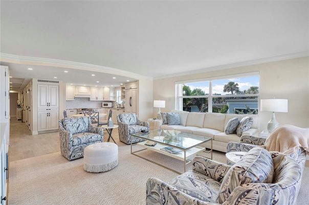 Interior, Kitchen, Living room, Recessed Lighting, Stainless Steel Appliances, Water