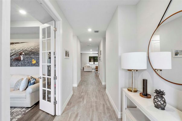 Interior, Recessed Lighting, Wood Texture Flooring