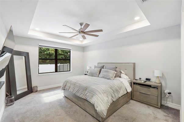 Bedroom, Interior, Recessed Lighting