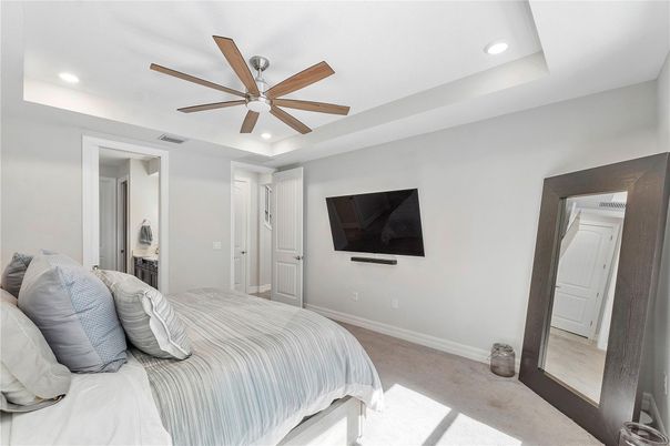 Bedroom, Interior, Recessed Lighting