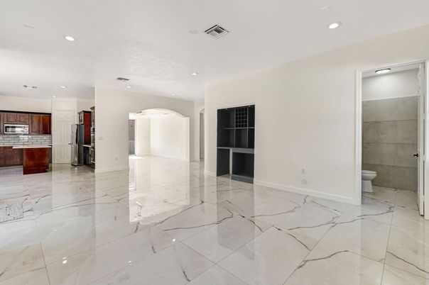 Bathroom, Interior, Kitchen, Marble, Recessed Lighting