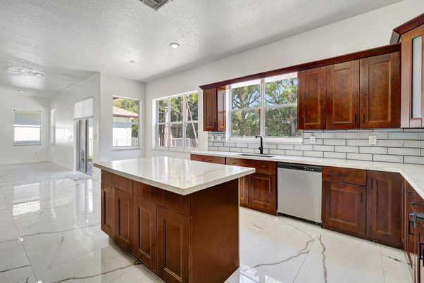 Interior, Kitchen, Marble, Recessed Lighting