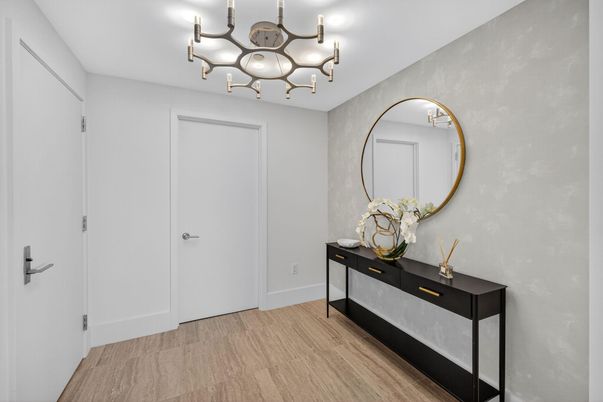 Chandelier, Interior, Wood Texture Flooring