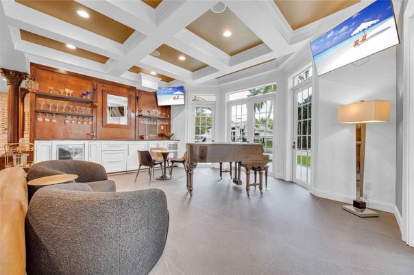 Interior, Living room, Piano, Recessed Lighting