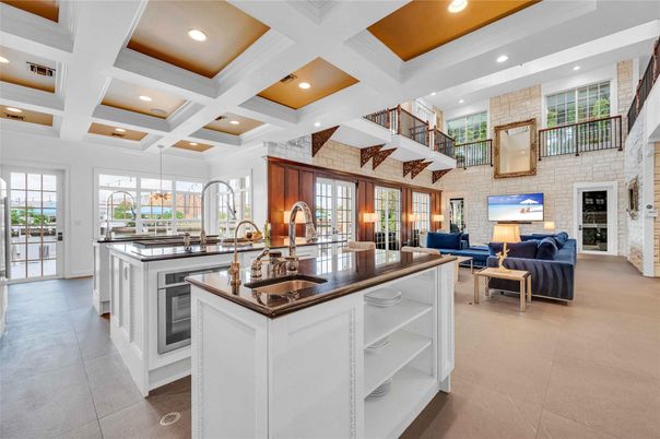 Interior, Kitchen, Living room, Recessed Lighting