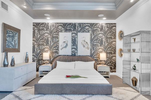 Bedroom, Interior, Recessed Lighting