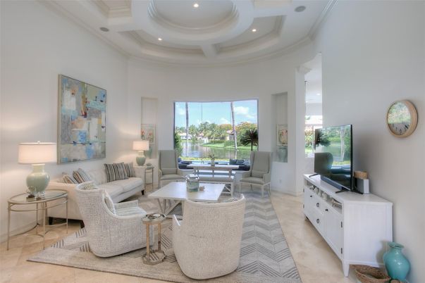 Interior, Living room, Recessed Lighting