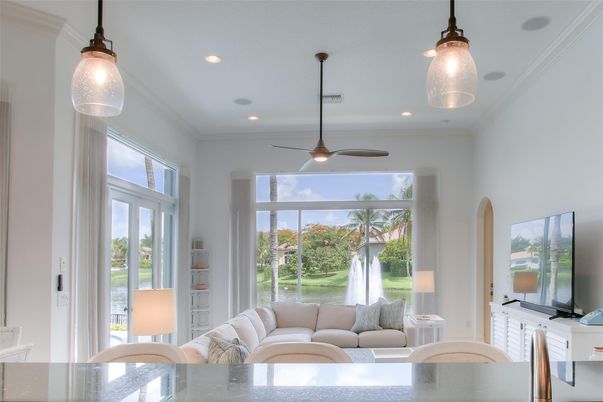 Interior, Living room, Pendant Lights, Recessed Lighting