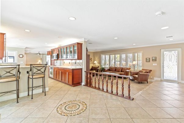 Interior, Kitchen, Living room, Recessed Lighting