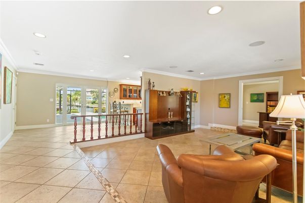 Interior, Living room, Recessed Lighting
