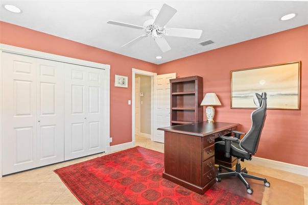 Home Office, Interior, Recessed Lighting