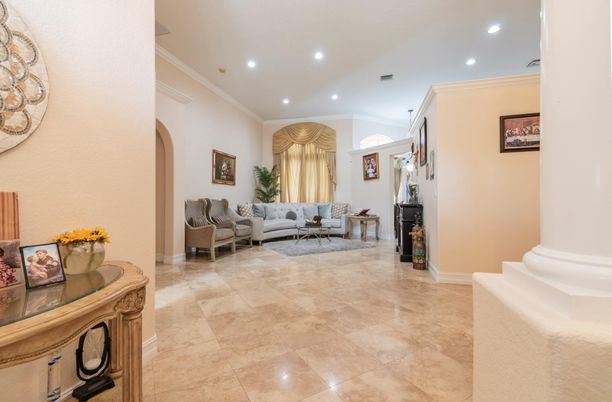 Interior, Living room, Recessed Lighting