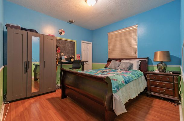 Bedroom, Interior, Wood Texture Flooring