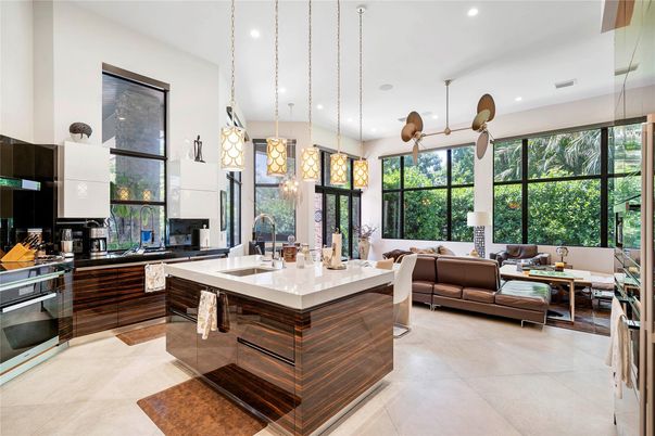Dining room, Interior, Kitchen, Living room, Pendant Lights, Recessed Lighting