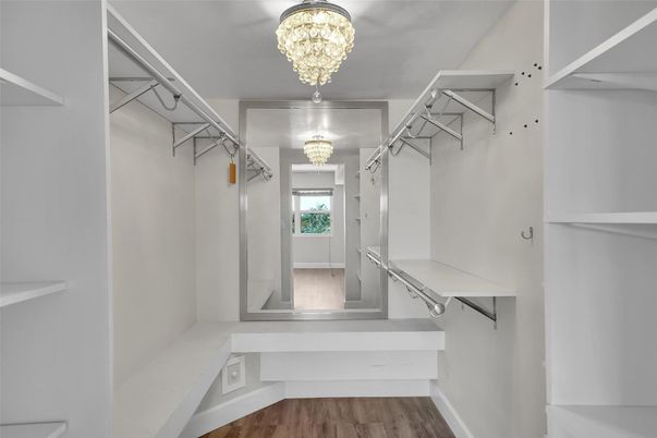 Chandelier, Interior, Walk-in Closets, Wood Texture Flooring