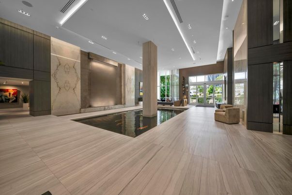 Interior, Marble Walls, Pool, Recessed Lighting
