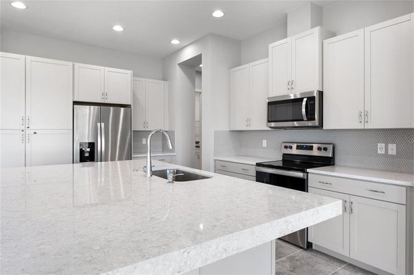Interior, Kitchen, Recessed Lighting, Stainless Steel Appliances