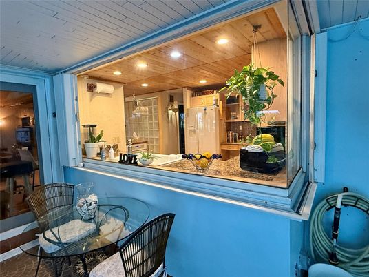 Dining room, Interior, Recessed Lighting, Wooden Ceilings