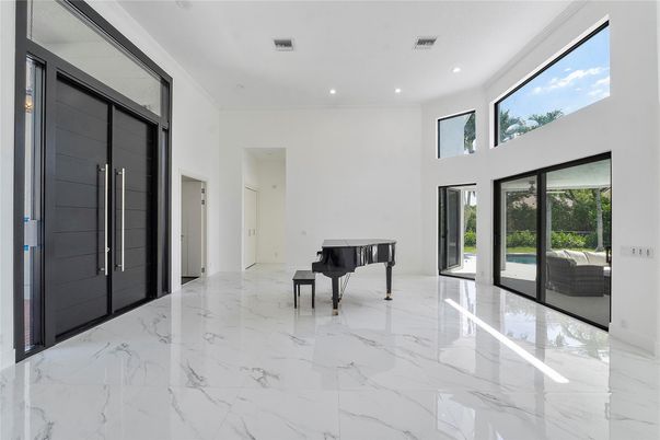 Interior, Marble, Piano, Recessed Lighting