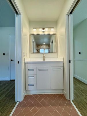 Bathroom, Interior, Wood Texture Flooring