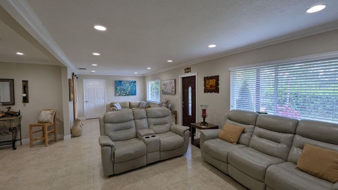 Home Theatre Room, Interior, Living room, Recessed Lighting