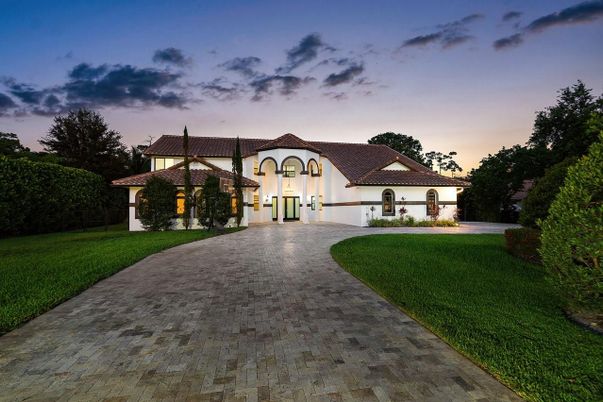 Backyard, Exterior, Facade, Spanish Mediterranean