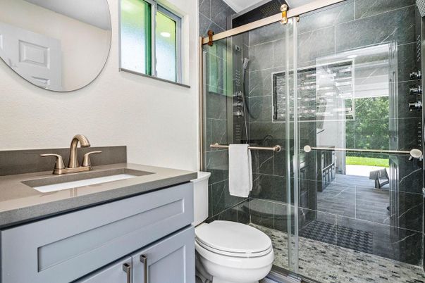Bathroom, Glass Shower, Interior