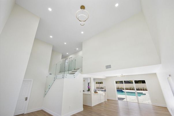 Interior, Recessed Lighting, Wood Texture Flooring