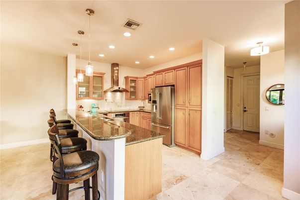 Interior, Kitchen, Pendant Lights, Recessed Lighting, Stainless Steel Appliances