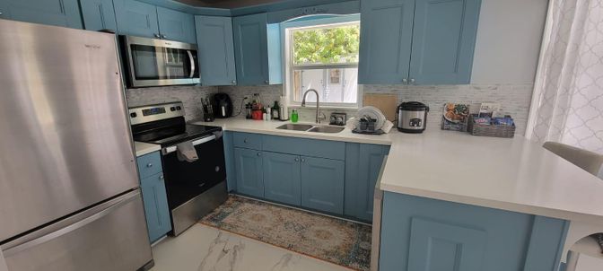 Interior, Kitchen, Marble, Stainless Steel Appliances