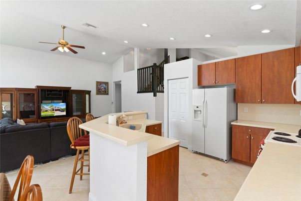 Interior, Kitchen, Living room, Recessed Lighting