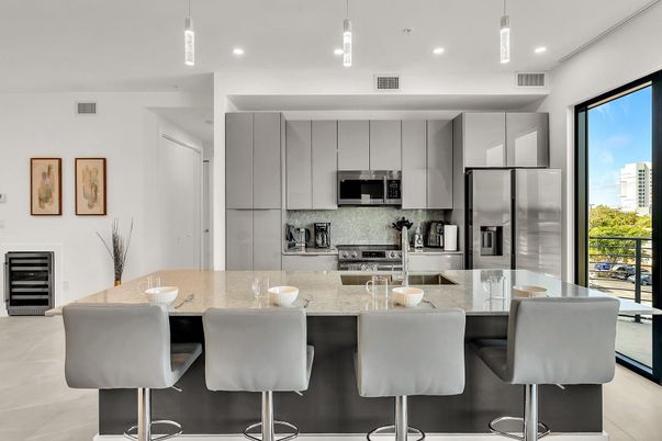 Interior, Kitchen, Pendant Lights, Recessed Lighting, Stainless Steel Appliances