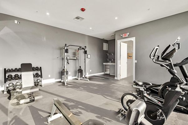 Fitness Equipment, Interior, Recessed Lighting