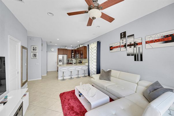 Interior, Kitchen, Living room, Recessed Lighting