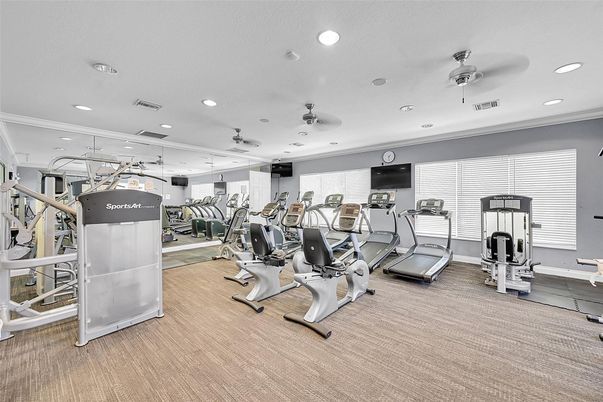 Fitness Equipment, Gym, Interior, Recessed Lighting