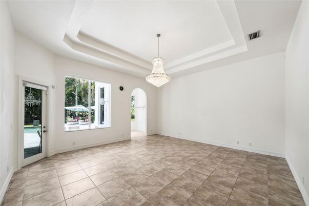 Chandelier, Empty room, Interior