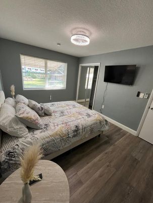 Bedroom, Interior, Wood Texture Flooring