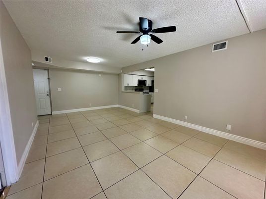 Empty room, Interior, Kitchen, Recessed Lighting