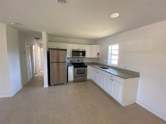 Interior, Kitchen, Recessed Lighting, Stainless Steel Appliances