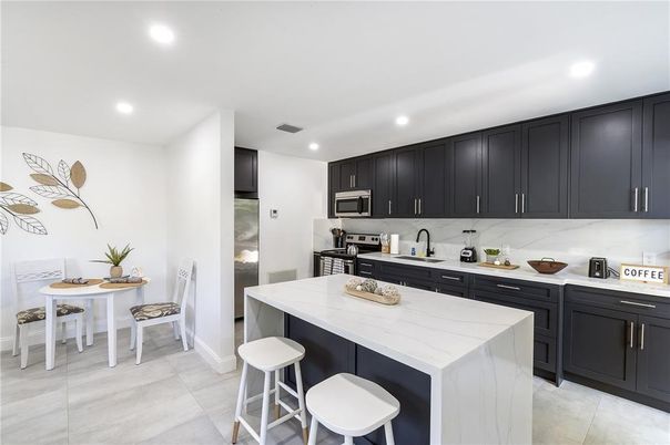 Interior, Kitchen, Recessed Lighting, Stainless Steel Appliances