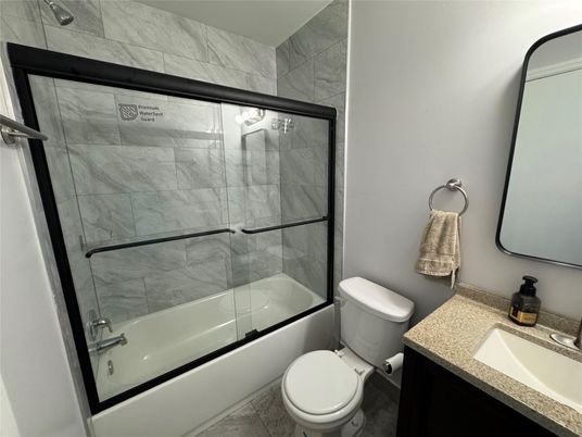 Bathroom, Glass Shower, Interior, Marble Walls