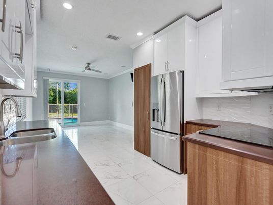 Interior, Kitchen, Marble, Recessed Lighting