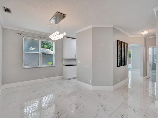 Interior, Kitchen, Marble, Pendant Lights