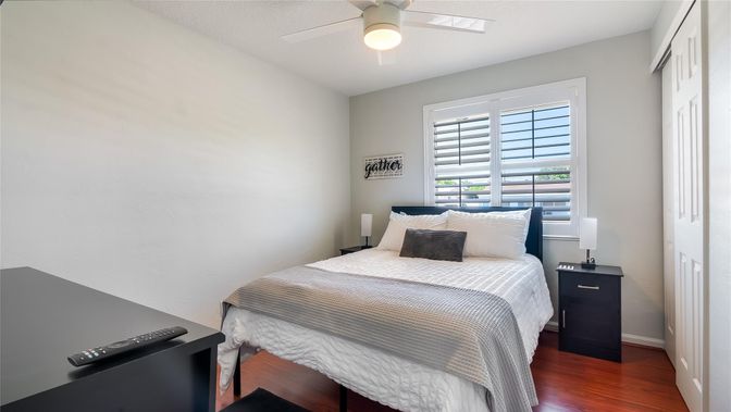 Bedroom, Interior, Wood Texture Flooring
